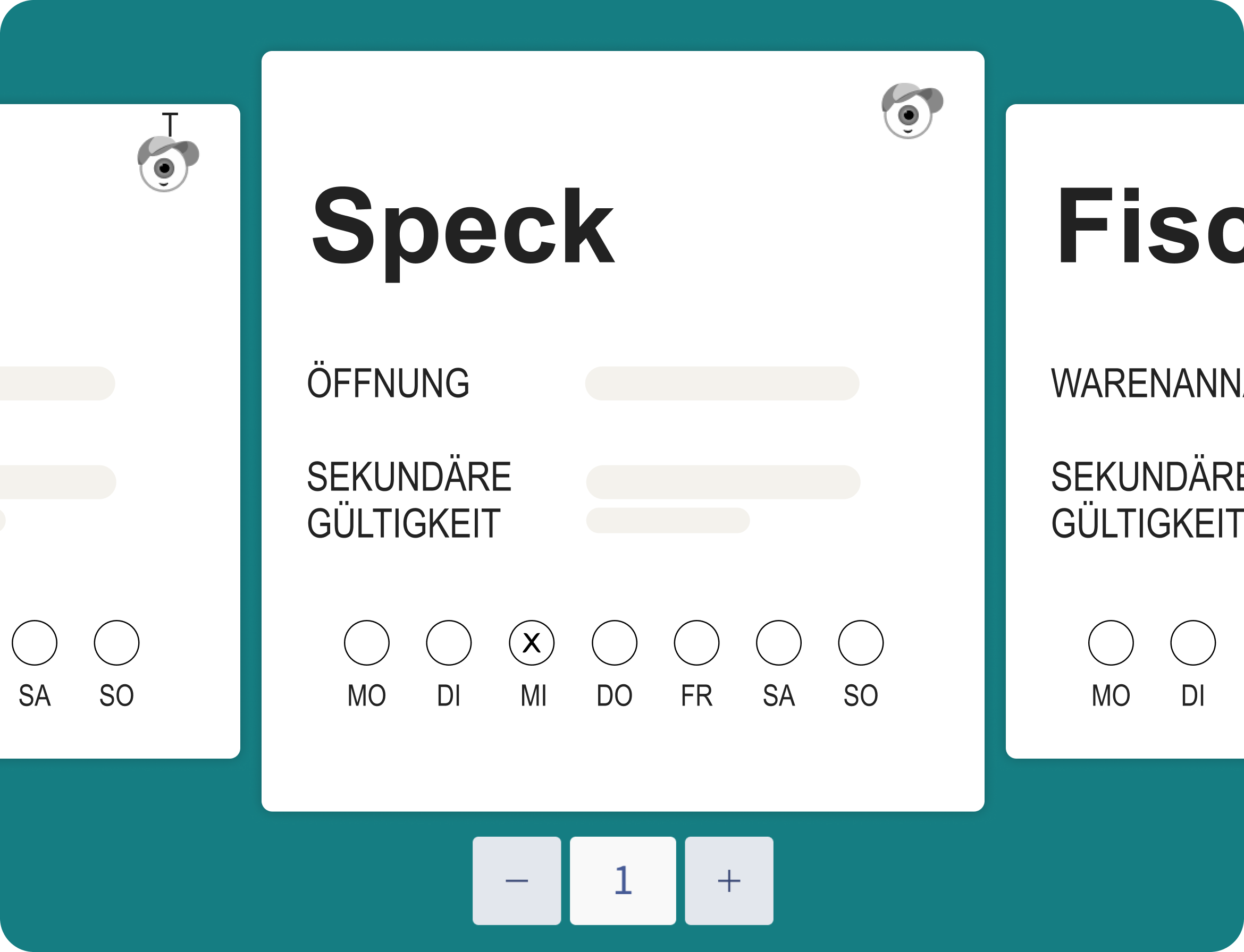 Software für die Lebensmitteletikettierung