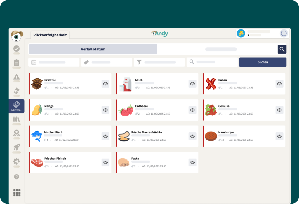 Software für die Lebensmitteletikettierung
